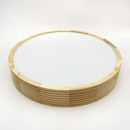 Plafonieră NATURAL MODERN 3xE27/15W/230V, diametru 47,5 cm, lemn de pin