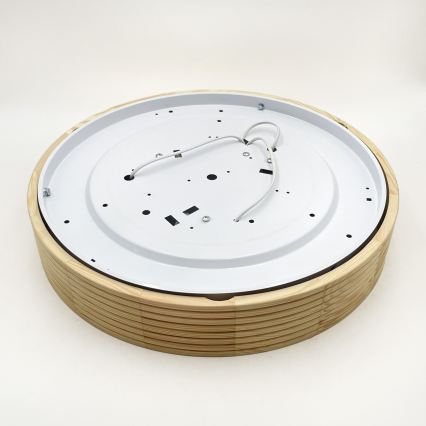 Plafonieră NATURAL MODERN 3xE27/15W/230V, diametru 47,5 cm, lemn de pin