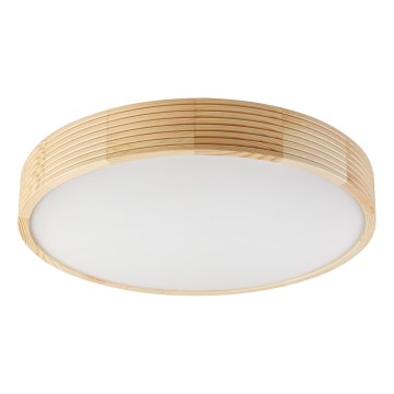 Plafonieră NATURAL MODERN cu 4 socluri E27 (15W, 230V), diametru 58 cm, din lemn de pin