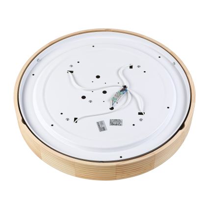 Plafonieră NATURAL MODERN cu 4 socluri E27 (15W, 230V), diametru 58 cm, din lemn de pin