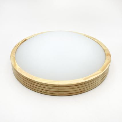 Plafonieră NATURAL MODERN SLIM 2xE27/15W/230V Ø 37,5 cm pin