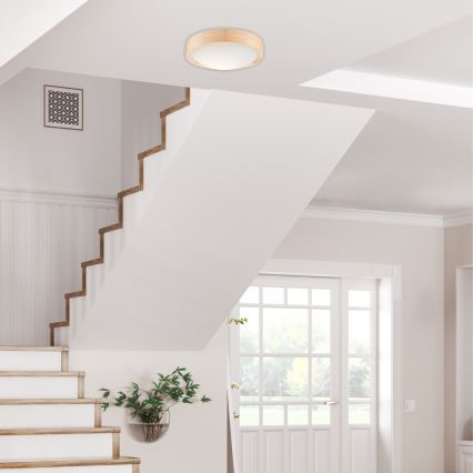 Plafonieră NATURAL SLIM 1xE27/60W/230V ø 27 cm pin