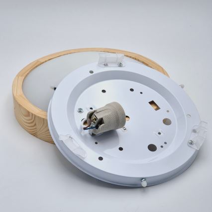 Plafonieră NATURAL SLIM 1xE27/60W/230V ø 27 cm pin