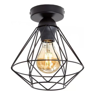 Plafonieră neagră pentru tavan 1xE27/40W/230V