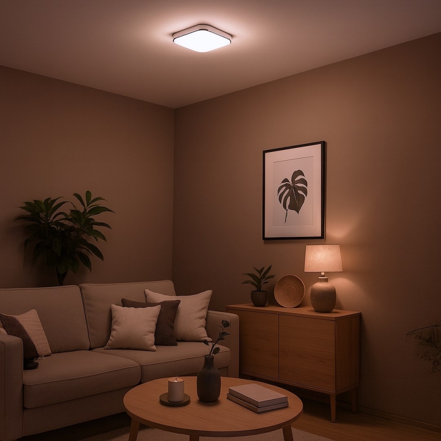 Plafonieră NEMO LED, 11W/230V, 26x26 cm, crom lucios