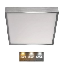 Plafonieră NEXXO LED/28,5W/230V 3000/3500/4000K 30x30 cm crom