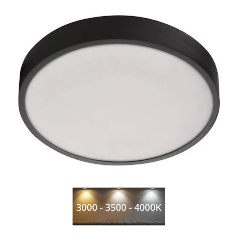 Plafonieră NEXXO LED/28,5W/230V 3000/3500/4000K d. 30 cm negru