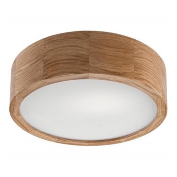 Plafonieră OAK 1xE27/60W/230V, finisaj stejar, Ø 27,5 cm