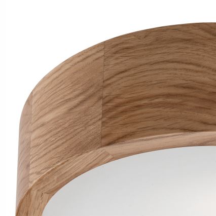 Plafonieră OAK 1xE27/60W/230V, finisaj stejar, Ø 27,5 cm