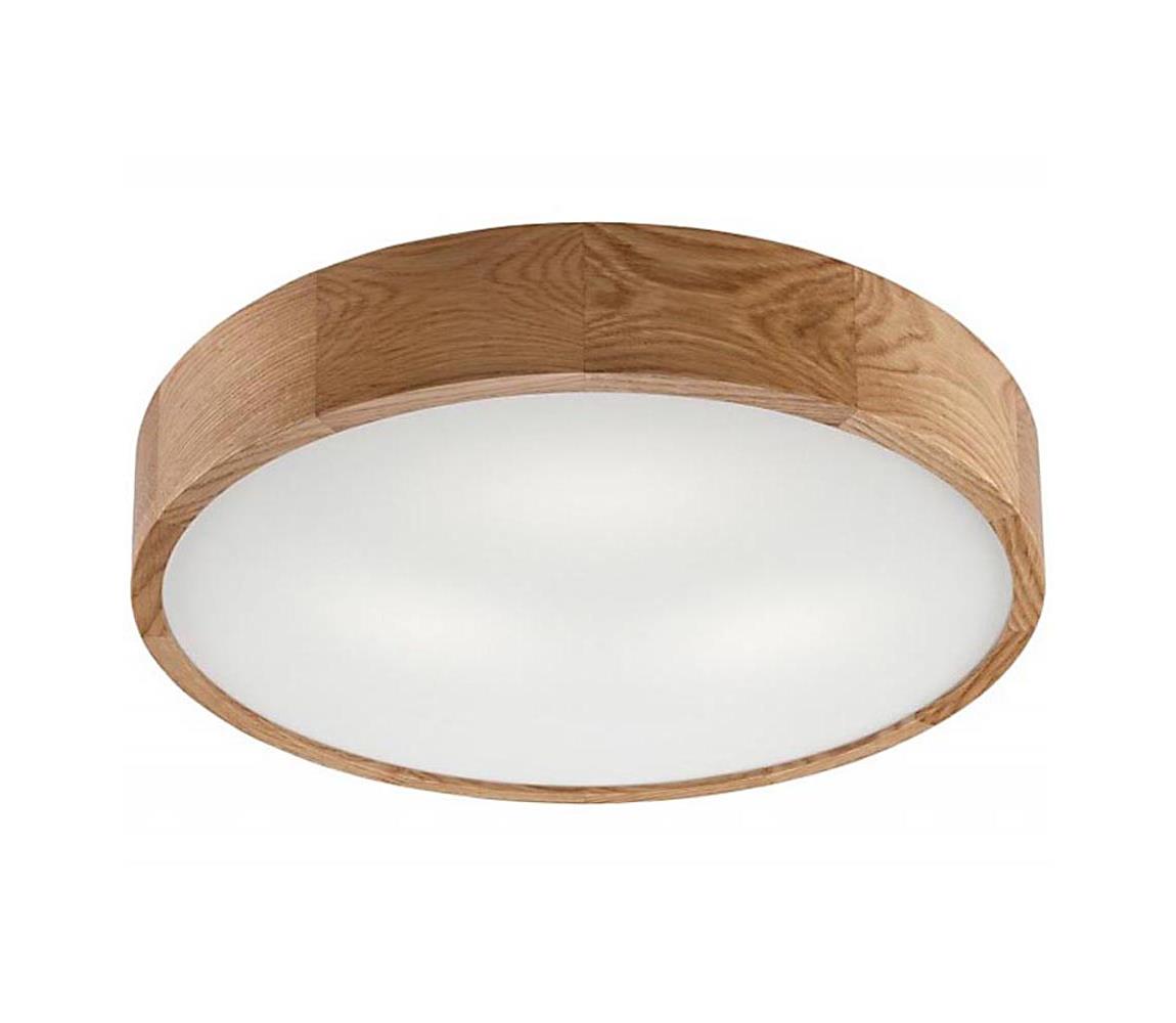 Plafonierp OAK 3xE27/60W/230V stejar ø47 cm