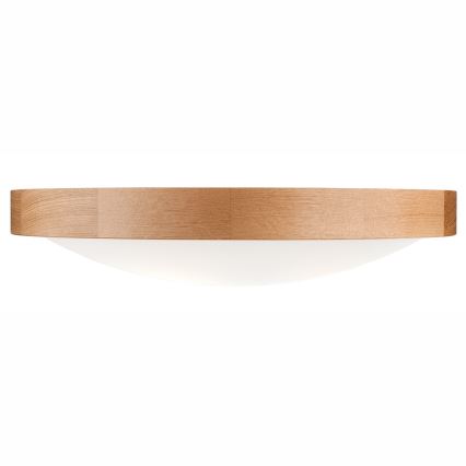 Plafonieră OAK SLIM 3×E27/60W/230V stejar ø 47 cm