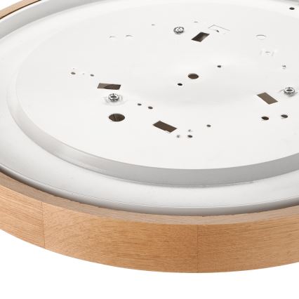 Plafonieră OAK SLIM 3×E27/60W/230V stejar ø 47 cm