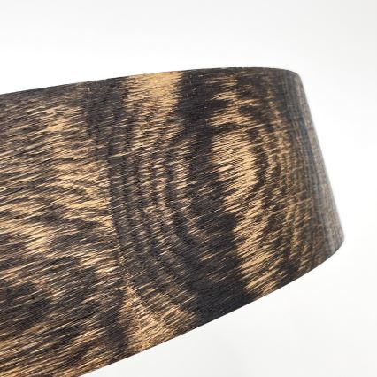 Plafonieră OAK SMOKY 2xE27/15W/230V ø 37,5 cm stejar/maro închis