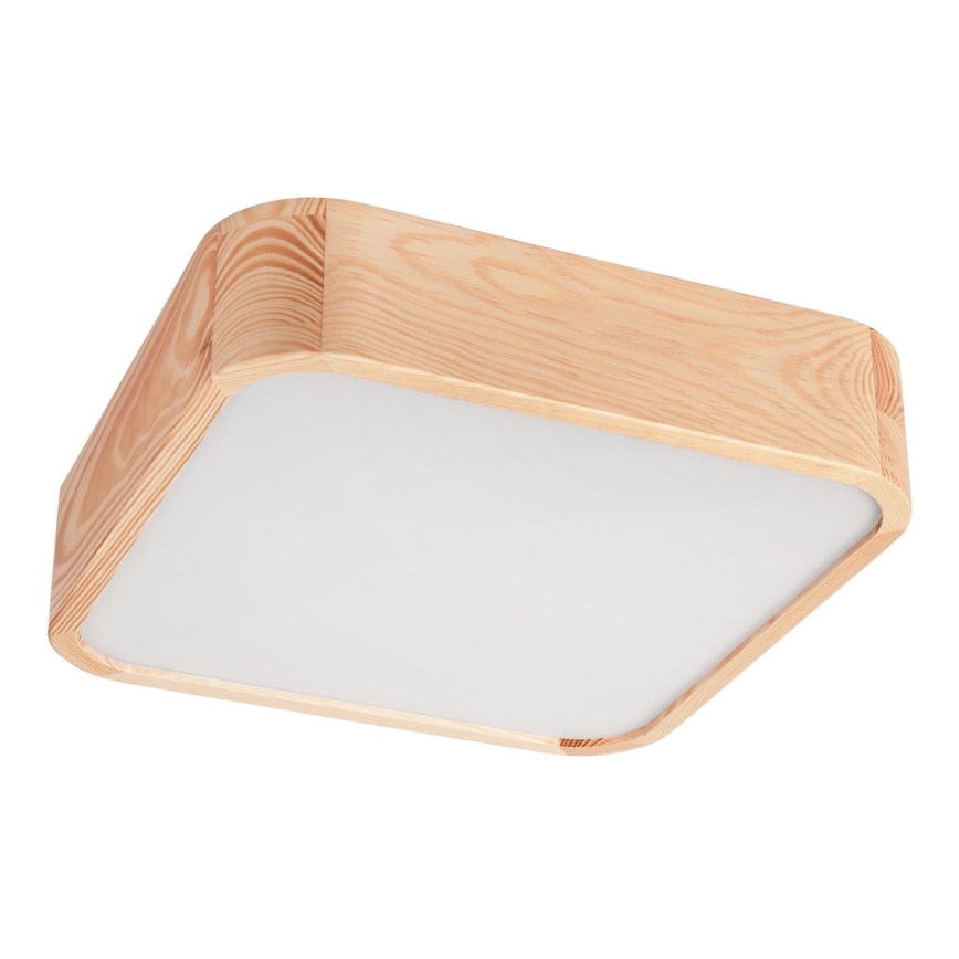 Plafonieră OAK SQUARE 2xE27/15W/230V 35x35 cm stejar