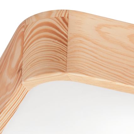 Plafonieră OAK SQUARE 2xE27/15W/230V 35x35 cm stejar