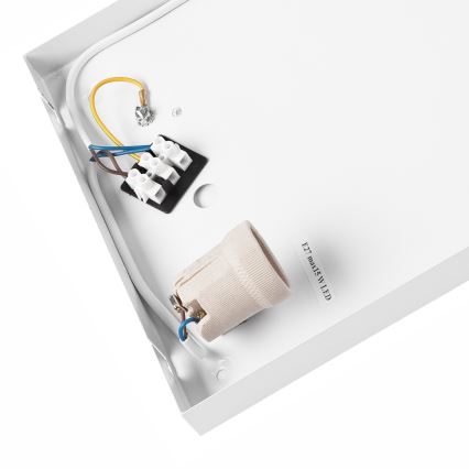 Plafonieră OAK SQUARE 2xE27/15W/230V 35x35 cm stejar