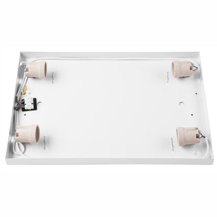 Plafonieră OAK SQUARE 4xE27/15W/230V 45x45 cm stejar