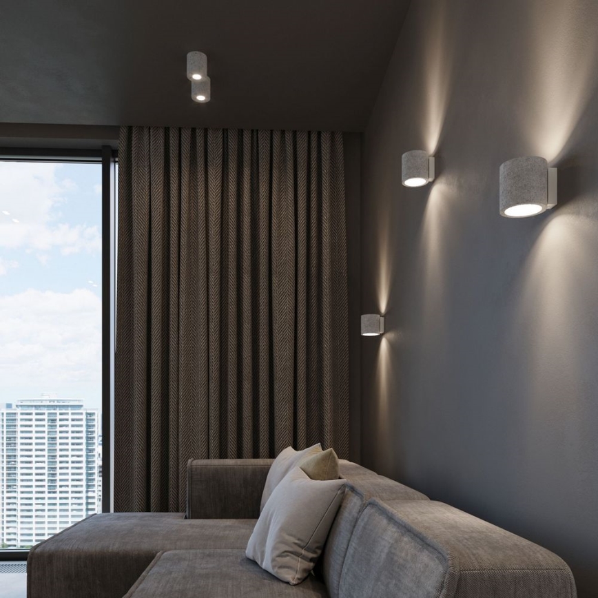 Sollux SL.0488 - Plafonieră ORBIS 1xGU10/40W/230V beton