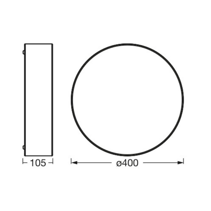 Plafonieră ORBIS PARIS 2xE27/25W/230V alb Ledvance