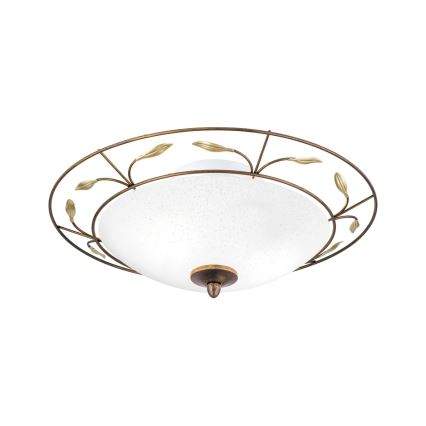 Plafonieră LUCA 2xE14/40W/230V d. 40 cm bronz/patină