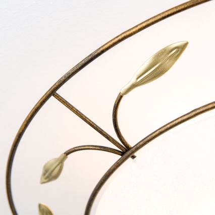 Plafonieră LUCA 2xE14/40W/230V d. 40 cm bronz/patină