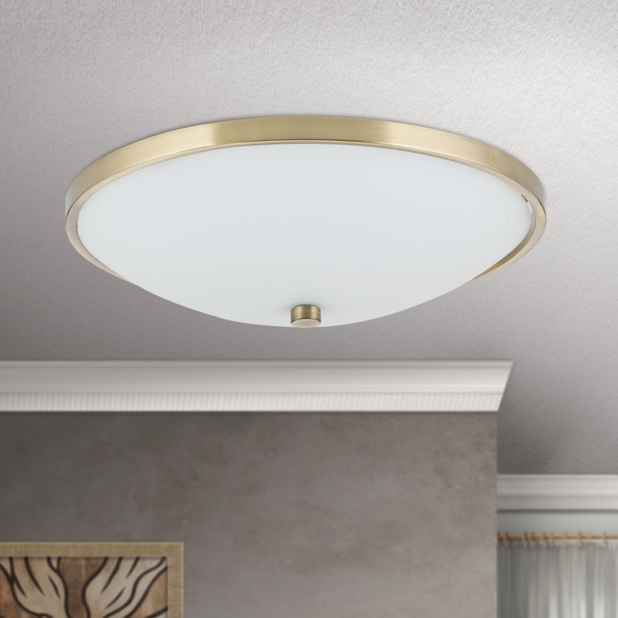 Plafonieră AIDA 3xE27/60W/230V d. 40 cm alamă