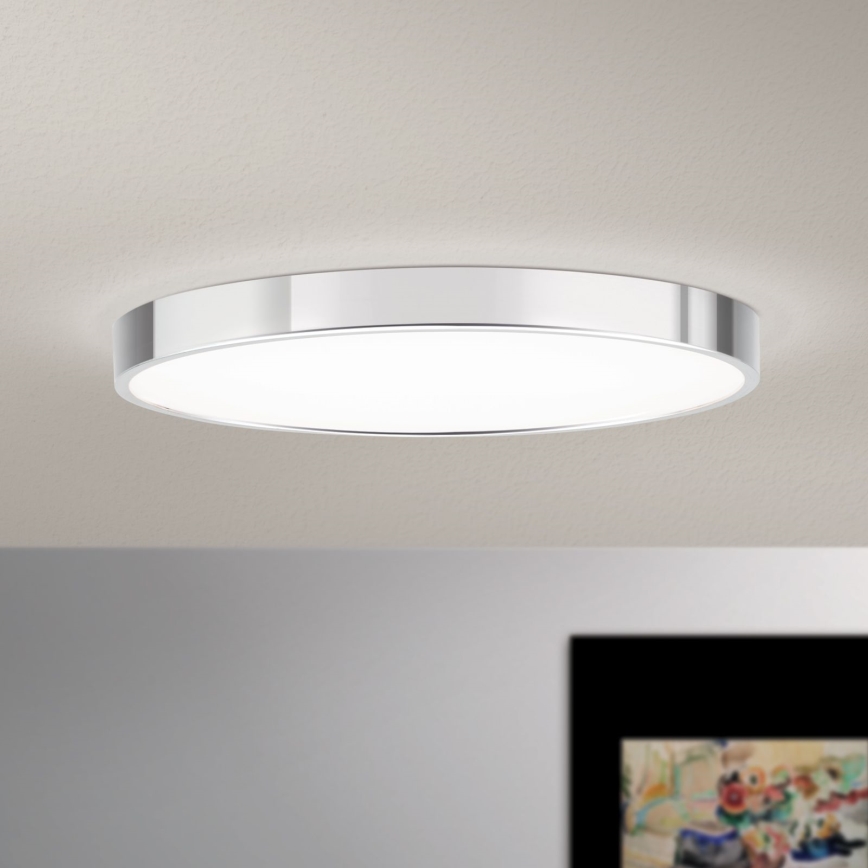 Plafonieră LED BULLY LED/28W/230V d. 28 cm crom lucios