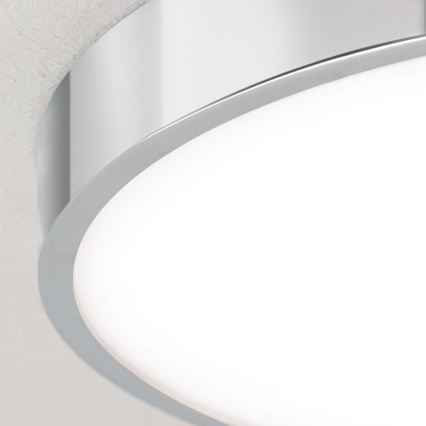 Plafonieră LED BULLY LED/28W/230V d. 28 cm crom lucios