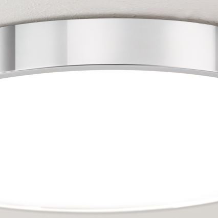 Plafonieră LED BULLY LED/28W/230V d. 28 cm crom lucios