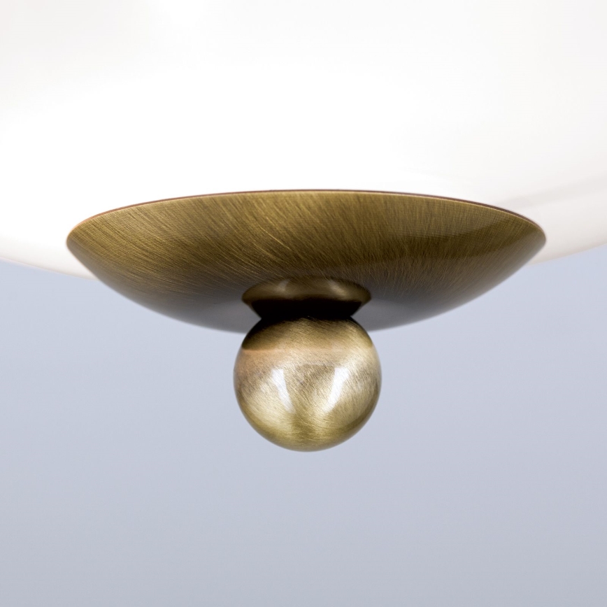 Plafonieră LANDHAUS 1xE27/60W/230V d. 21 cm bronz/alb