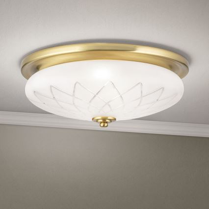 Plafonieră PORTO 2xE27/40W/230V d. 37 cm auriu