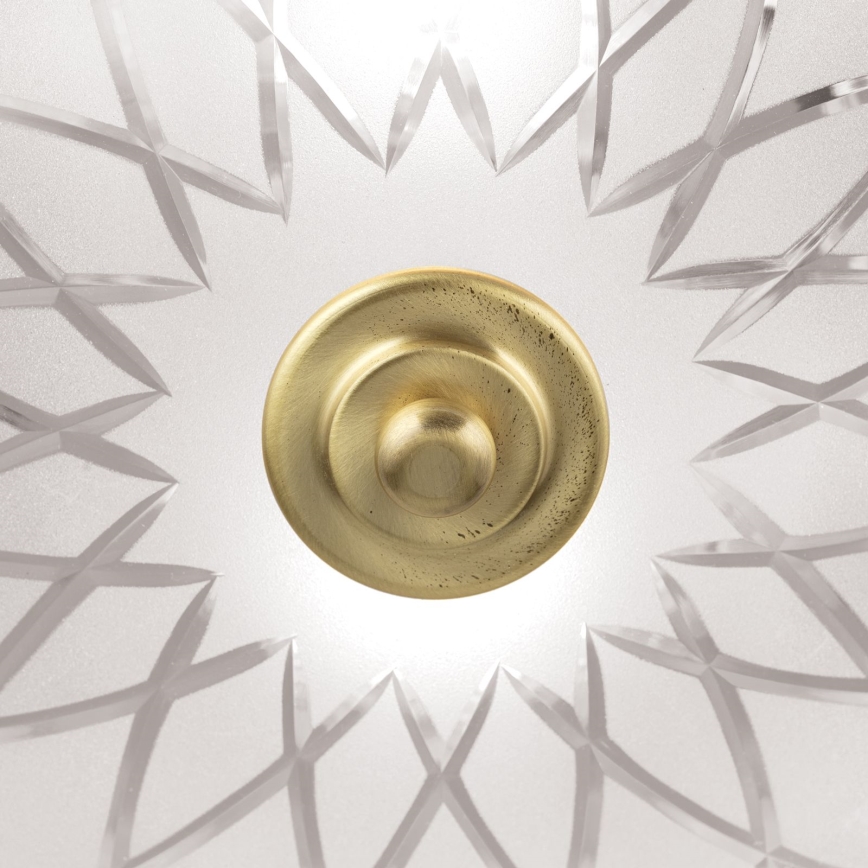 Plafonieră PORTO 2xE27/40W/230V d. 37 cm auriu