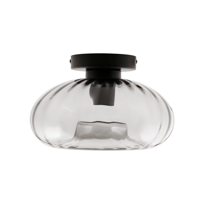 Osram - Plafonieră DECOR SMOKE 1xE27/12W/230V Ø 28 cm negru/gri fumuriu