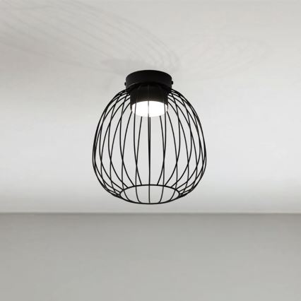 Plafonieră OVELLA, 1 x GX53, 10 W, 230 V, Ø 25 cm, neagră