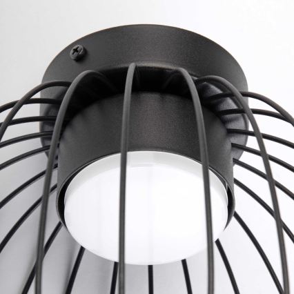 Plafonieră OVELLA, 1 x GX53, 10 W, 230 V, Ø 25 cm, neagră