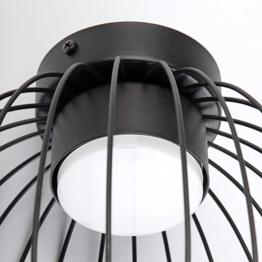 Plafonieră OVELLA, 1 x GX53, 10 W, 230 V, Ø 25 cm, neagră