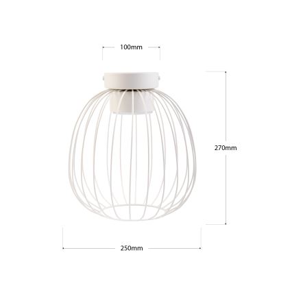 Plafonieră OVELLA 1x GX53/10W/230V, Ø 25 cm, crem
