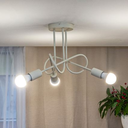 Plafonieră OXFORD 3xE27/15W/230V crem