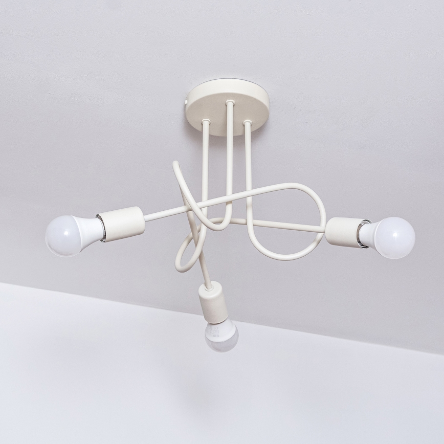 Plafonieră OXFORD 3xE27/15W/230V crem