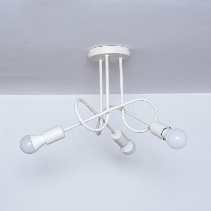 Plafonieră OXFORD 3xE27/15W/230V crem