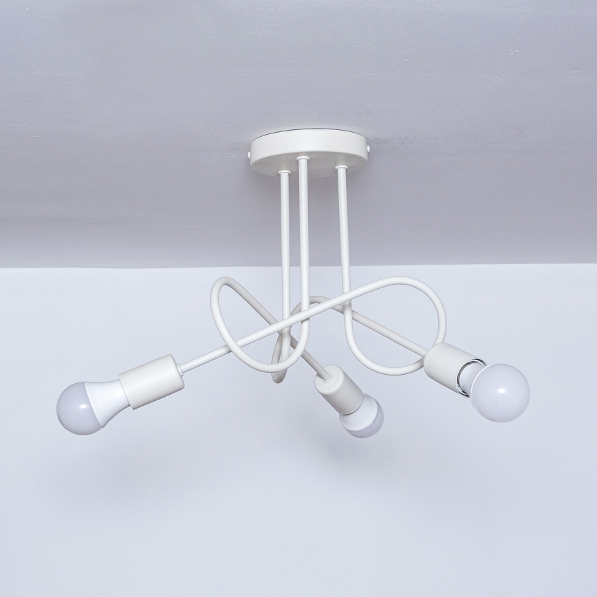 Plafonieră OXFORD 3xE27/15W/230V crem