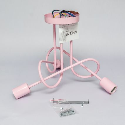 Plafonieră OXFORD 3xE27/15W/230V roz