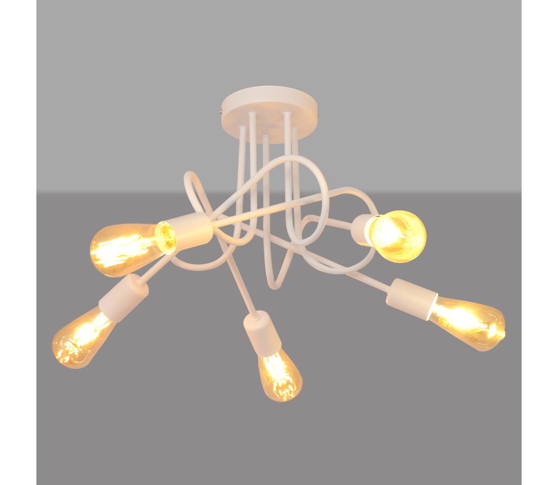 Plafoniera OXFORD 5xE27/60W/230V alb