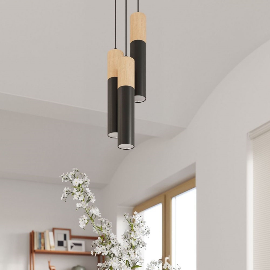 Plafonieră PABLO 1xGU10/40W/230V negru