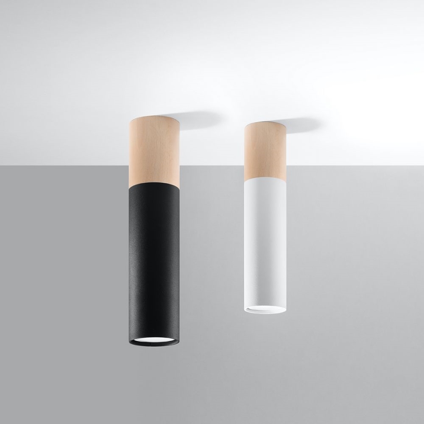 Plafonieră PABLO 1xGU10/40W/230V negru