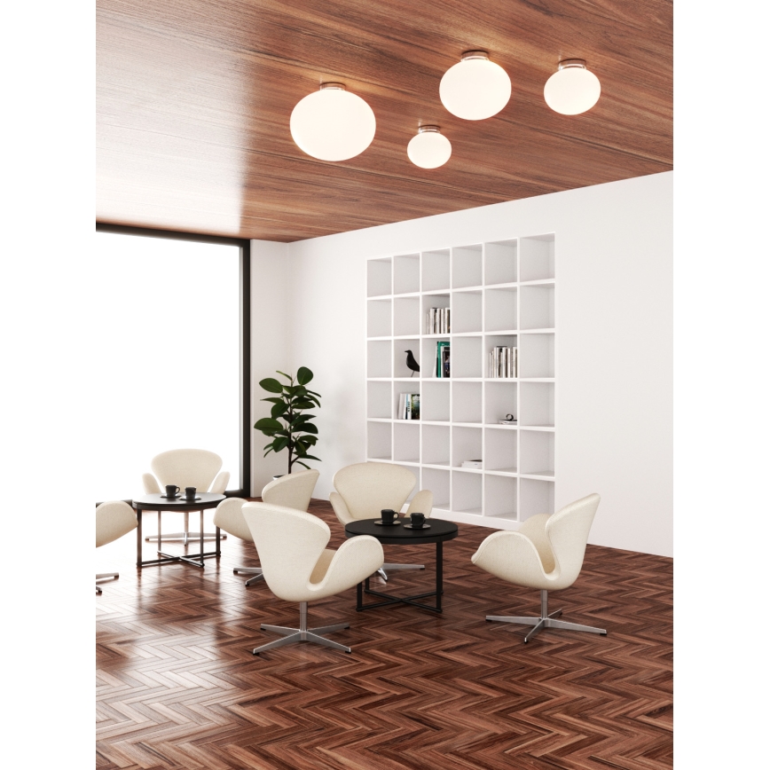 Open Design OR81152 - Plafonieră PALLA 1xE27/12W/230V Ø30 cm crom lucios