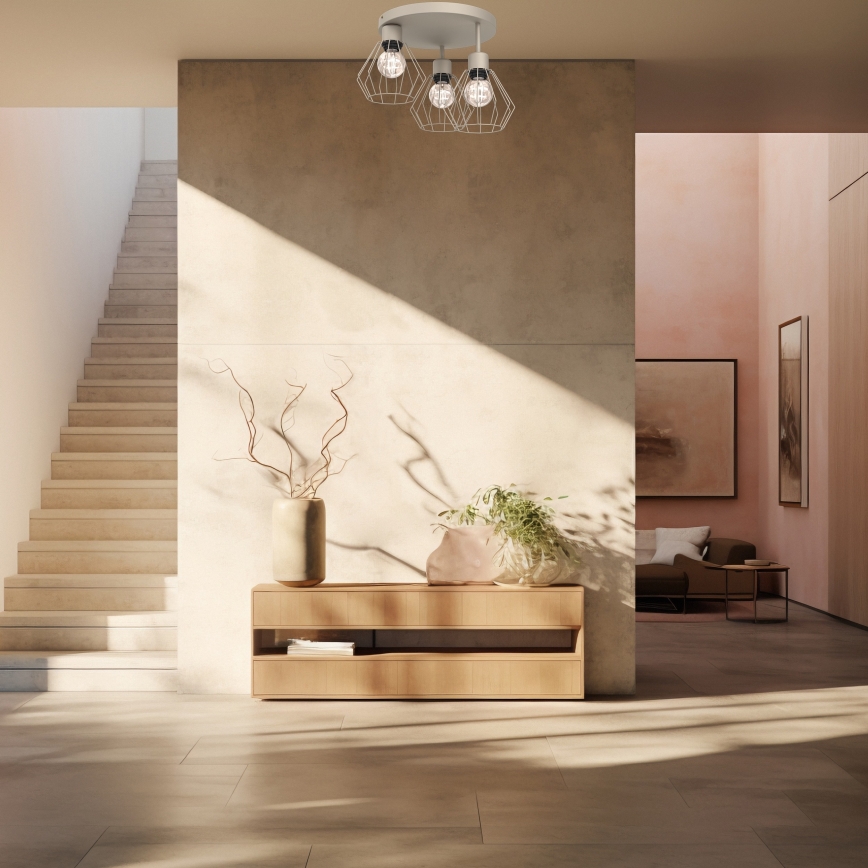 Plafonieră PARKLA, 3xE27/15W/230V, bej