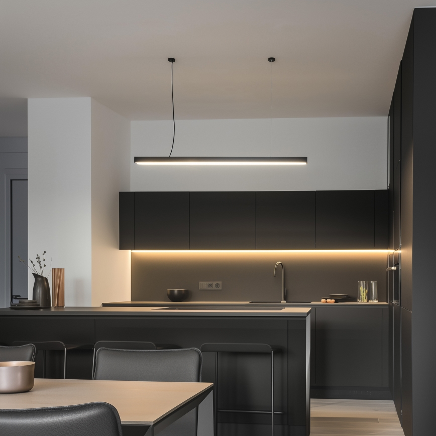 Plafonieră/pendul LED CYNIDECO LED/45W/230V 4000K negru