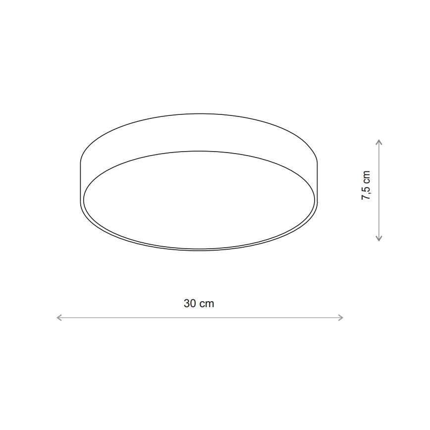Plafonieră pentru baie Brilagi CLARE 2xE27/24W/230V d. 30 cm IP54 bej