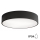 Plafonieră pentru baie CLEO cu senzor, 3xE27/24W/230V, Ø 40 cm, negru, IP54